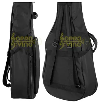PHX Instrumentos Estojo Case Violão Clássico Folk Formato Madeira Tecido Preto Pelúcia Camerata by PHX