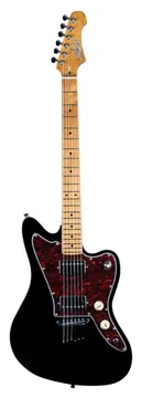 JET JJ350BK Guitare Electrique Type Jaguar Noire