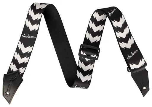 Jackson Gurt mit Doppel V Pattern Schwarz/Weiss