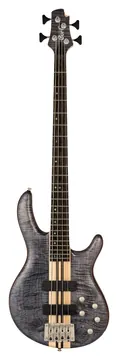 Cort A4 Plus FMMH Bass Guitar, Open Pore Blue Black