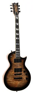 ESP Usa Eclipse Quilted Maple Fishman See Thru Black Sunburst