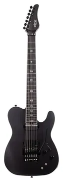 Schecter Pt-7 Sls Elite Evil Twin FR S Satin Schwarz