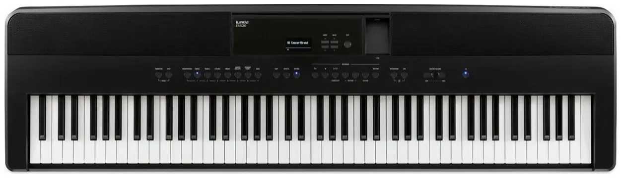 Kawai ES520 Stage-Piano – 88 Tasten mit Responsive Hammer Compact II, Progressive Harmonic Imaging, Bluetooth Audio/MIDI (Schwarz)