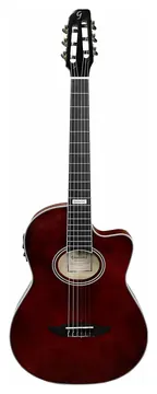 Giannini GNF-3 Ceq Tdw -VIOLAO Giannini Nailon El/ac Cutaway Translucent Dark Wine (tdw)