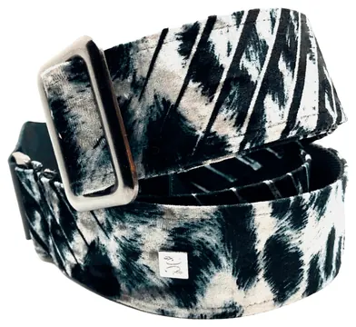 Getm Getm Women of Rock The Casandra Black & White Kunstleder-Gitarrengurt 51mm