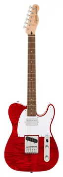 Fender squier affinity telecaster fmt sh lrl wpg crimson red transparent chitarra elettrica