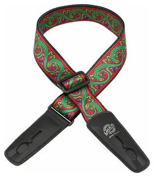 D'Andrea Lock-It Strap 2" Bob Masse (LIS 033 BM-3), Green Lizard