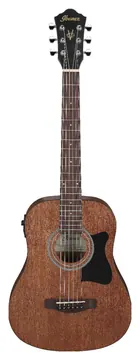 Ibanez v44minie open pore natural chitarra acustica elettrificata 3/4