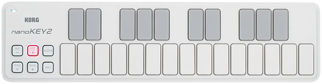 Teclado Controlador Korg NANOKEY2 Branco USB MIDI