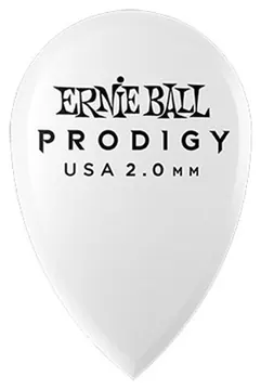 Ernie Ball - 9336 Plettri Prodigy Teardrop White 2,0 MM Busta 6