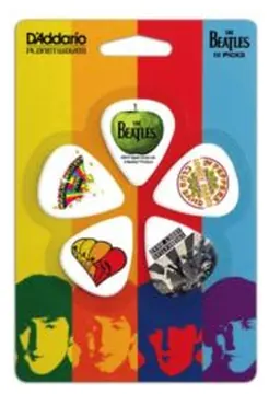 Blister plettri D'addario medium Beatles pick albums 10pz