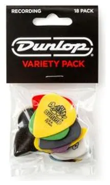 Blister plettri Dunlop PVP120 Recording Pick Variety Packs 18pz