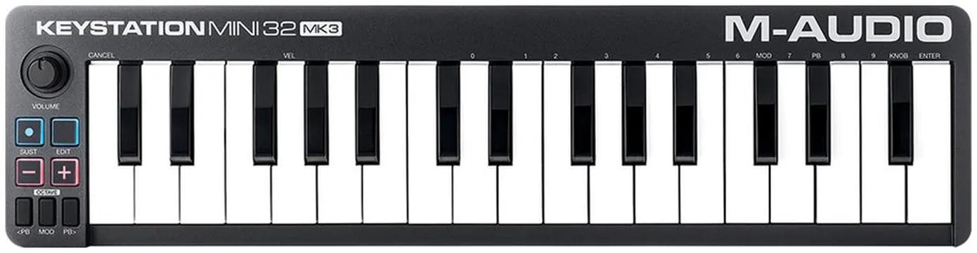 M-Audio KeyStation Mini 32 MK3 Tastiera controller MIDI USB 32 Tasti, Nero