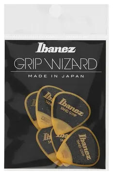 Ibanez Grip Wizard Series Sand Grip Flat Pick - PPA16MSG-YE