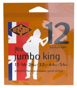 Rotosound Acoustic Guitar Strings Jumbo King - Phosphor Bronze - Medium Light 12-54