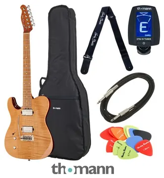 Harley Benton Fusion-T HH LH Roasted Bundle