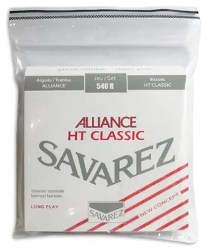 Jogo de Cordas Savarez 540 R para Guitarra Clássica Nylon Media Tensão
