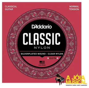 DAddario Encordoamento DAddario Classic EJ27N Violão Nylon