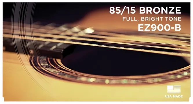 D'Addario Encordoamento Violão Aço .010-.050 85/15 Bronze EZ900-B D'Addario Com