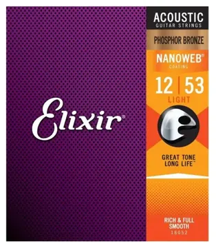 Elixir Encordoamento Elixir Violão Aço 0.12 Phosphor Bronze