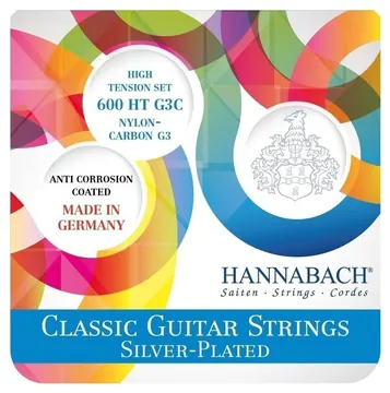 Hannabach 600 MT G3C Carbon Medium Tension E1-E6 Saiten für Konzertgitarre