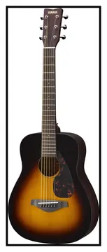 Yamaha jr2 tobacco brown sunburst chitarra acustica 3/4