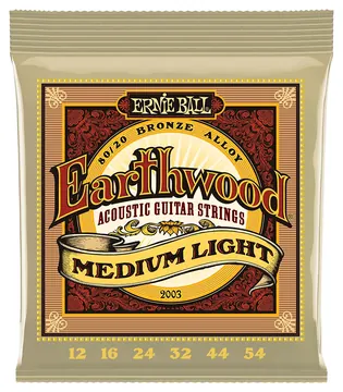 Ernie Ball Earthwood Acoustic Guitar Strings 12-54