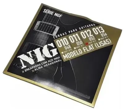 Nig Encordoamento para Guitarra NIG NGF812 Flat 0.12