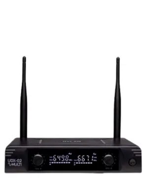Certificado Pela Anatel Microfone Dylan UDX-02 Turbo sem fio UHF duplo de mão