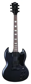 Eko DV-300 MATT BLACK Chitarra Elettrica a 22 Tasti con due pickup Humbucker