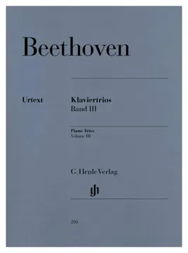 Henle BEETHOVEN - Piano Trios - Volume III