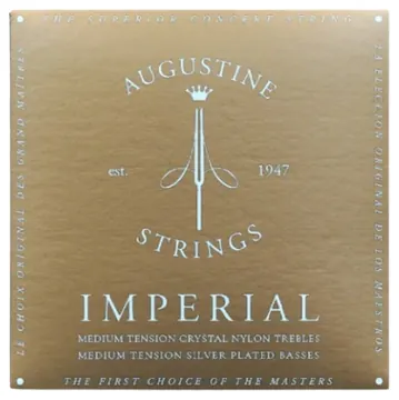 Augustine Encordoamento Augustine Imperial Red para Violão de Nylon em Tensão Média (Cordas Agudas) e Tensão Alta (Cordas Graves)