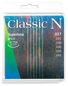 Jogo de Cordas Thomastik Classic N Flatwound CF127 para Guitarra Clássica