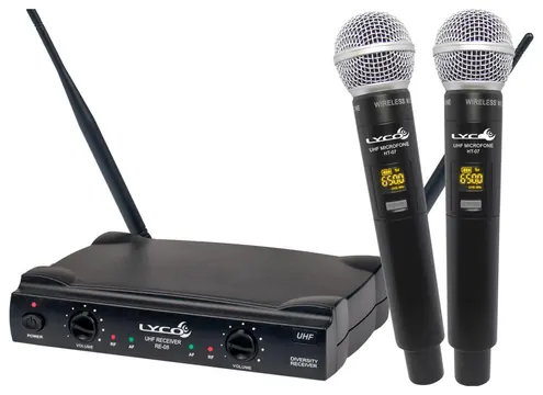 Lyco Microfone Sem Fio Duplo Mão Lyco UH08MM UHF