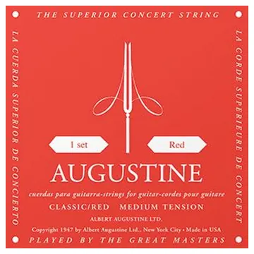 Augustine K-Gitarre Saitensatz, rot