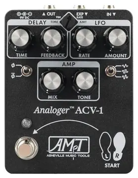 Asheville Music Tools ACV-1 Analog Chorus / Vibrato Pedal in Textured Black