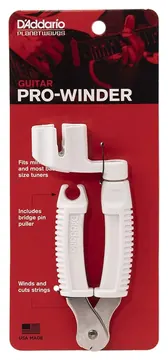 D'Addario Guitar Pro Winder White