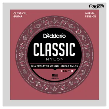 Daddario Encordoamento Daddario Para Violão Nylon Tensão Media EJ-27N| Fujisom