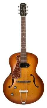Godin 5th Avenue Kingpin Electrificada para Zurdos P90 Cognac Burst Left