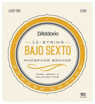 D'Addario EJ86 Bajo Sexto Instrument Strings