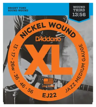 D'Addario EJ22 Nickel Wound Jazz Medium 13-56