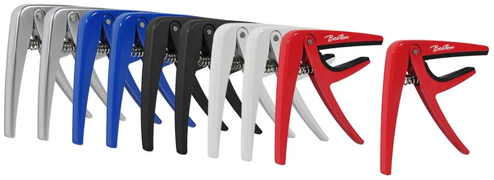 Boston BC-85-MC/10 10-pack of spring loaded capos for acoustic or electric guitar