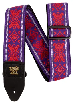 Ernie Ball 5330 Royal Flush Red Guitar Strap 100% Genuine