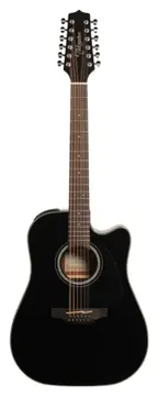 Takamine GD30CE-12-BLK Dreadnought Ctw Elet G Series