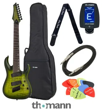 Harley Benton MultiScale-8 QEB Bundle