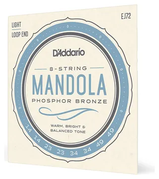 D'Addario EJ72 Mandola Phosphor Bronze J72 Light 14-49 Strings