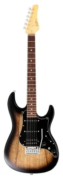 FGN Fuji Gen JOS2-TD-EW1-R Odyssey Guitarr Electrica Strato Dark Mocha Burst
