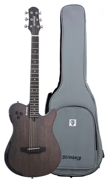 Strinberg SSA60 TOS Tobacco Satin Satin Linha Soul Eletroacústico Aço C/ Bag