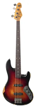 Sandberg California TT-4 FRETLESS Jazz Bass Hardcore Aged 3-Tone Sunburst