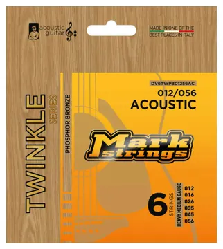 Mark TWINKLE 012–056 Cordas Phosphor Bronze para